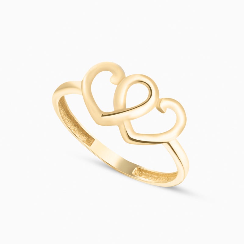 Miss L' by L'azurde Heart Ring in 18K Gold - Image 2